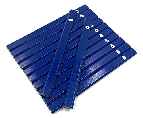 Bulk Pack Box of 60 Carpenter Pencils FEENIX 38585 Blue Carpenter Pencils MADE IN THE USA 