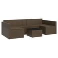 thumbnail image 5 of vidaXL 2 Piece Garden Lounge Set with Cushions Brown Poly Rattan, 5 of 5
