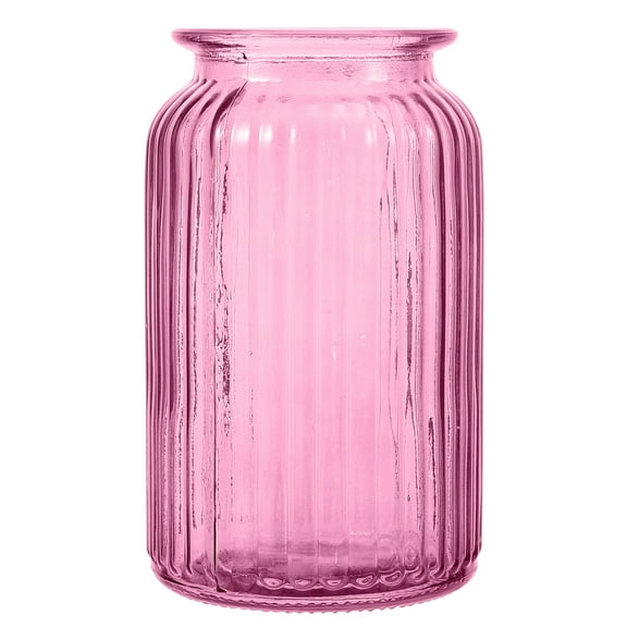 Yongwei Glass Flower Vase Decorative Jar Floral Holder for Tabletop Hydroponics