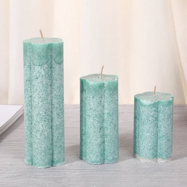 Xiao Hua 3 velas perfumadas para el hogar, aromaterapia, decoración del hogar, para reuniones familiares, fiestas, cumpleaños, Navidad (azul)