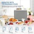 2LB Bread Maker Smart DualHeaters, 19in1 Stainless Steel Homemade Cycle Bread Machine with