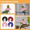thumbnail image 4 of Parrot Anti Bite Collar Red Korean Velvet For Birds Post Surgery 4Pcs 3.1In, 4 of 8