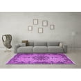 thumbnail image 3 of Ahgly Company Indoor Square Persian Purple Traditional Area Rugs, 6' Square, 3 of 4