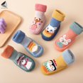 thumbnail image 3 of PULLIMORE 5 Pairs Baby Boy Girls Toddlers Moccasins Non-Skid Indoor Slipper Shoes Socks Booties Winter Warm Infant Boots Shoes (18-24 Months), 3 of 5