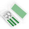 thumbnail image 4 of Gaeub St Patrick's Day5 Print 3-Piece Children Knife Spoon Fork Set,Stainless Steel Child Flatware Set,Kids Utensils Set with Case for Lunch Box (Fork Spoon Knife Combo), 4 of 8