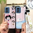 thumbnail image 5 of KBS-Phone Case For MOTO G Play 2024/4G/5G, Anti-dust Phone Holder Protective Soft case Back Cover Ring Wristband Silicone Wrist Strap Cute Durable Shockproof Waterproof Kickstand Cartoon, 5 of 9