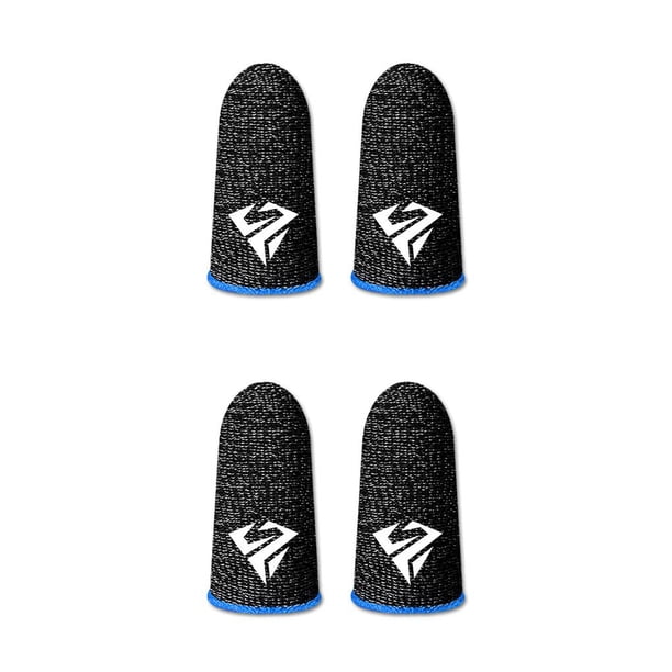 Methold 5 pares de guantes de pantalla táctil sensible para juegos móviles, fundas ultrafinas portátiles antihuellas, tipo azul 2 Azul Tipo 2 2piezas