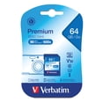 thumbnail image 2 of Verbatim 64-GB Class 10, UHS-1 V10 U1 Premium SDXC Memory Card, 2 of 3