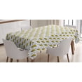 thumbnail image 1 of Ambesonne Abstract Tablecloth Rectangular Table Cover, Vintage Thunder Bolts, 52"x70", Yellow Black White, 1 of 3