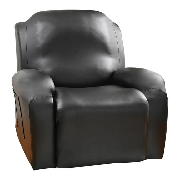 Leather PU Recliner Sofa Cover Sets Reclining Couch Split Stretch Slipcover Inclined Sofa Covers1/2/3 Seater Sectional