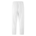 thumbnail image 4 of Resicozy Mens Baggy Sweatpants Loose Fit Cotton Casual Comfy Stretch Wide Leg Sweat Pants with Pockets White M, 4 of 5