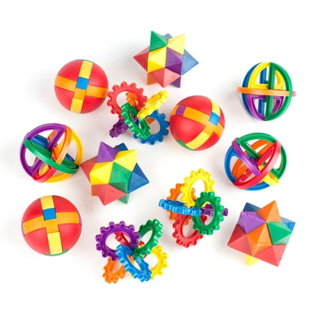 Neliblu Fun Puzzle Balls - Bulk Party Favors - Party Games - Fidget Brain Teaser Puzzles 2.5