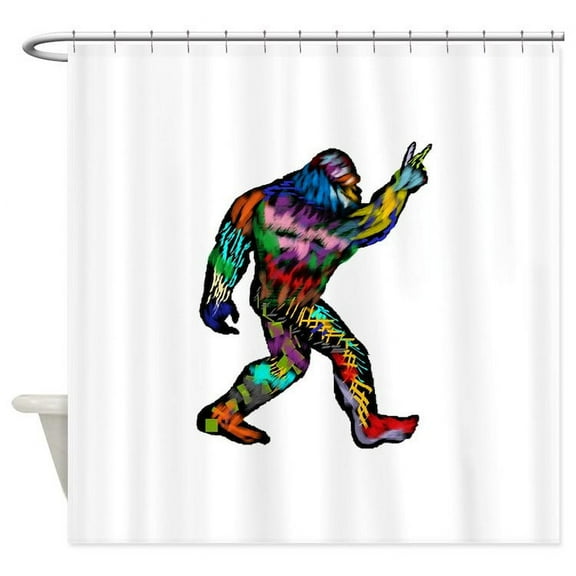 CafePress - PEACE UP - Unique Fabric Shower Curtain 70" x 72"