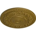 thumbnail image 3 of 33 7/8"OD x 2 3/8"P Rose Ceiling Medallion Gold Finished, 3 of 5