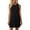 #0279-Black, variant on Mini Dresses for Women Round Neck Sleeveless Knit Dresses Minimalist Style Lightweight Breathable Textured Fabric Loose Fit A-Line Dresses Gift