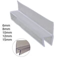 thumbnail image 6 of 2pc 50cm replacement seal shower shower door seal 8mm water deflector, 6 of 10