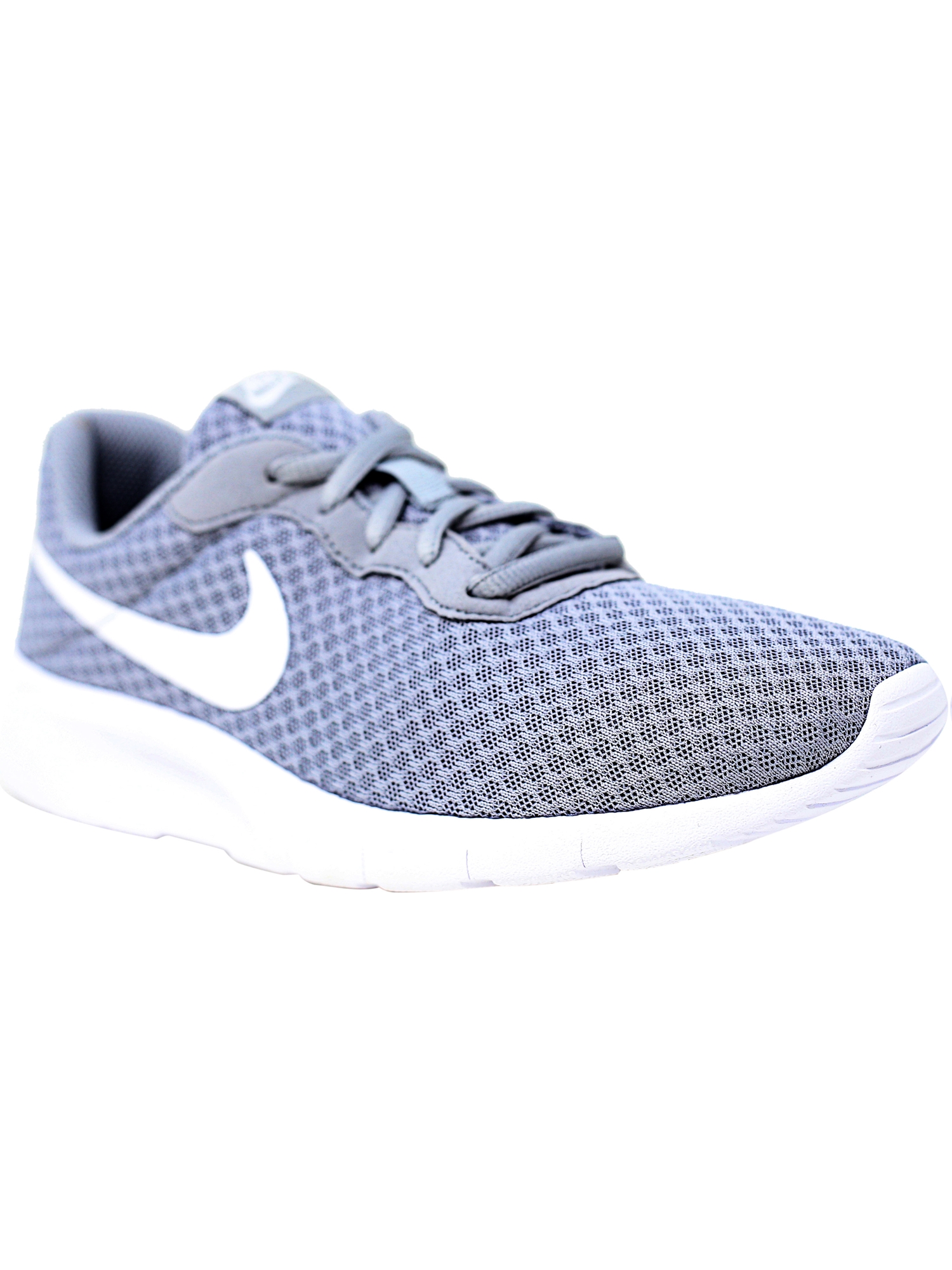 Nike Tanjun Wolf Grey / White - Ankle-High Mesh Running Shoe 7M - image 2 of 6
