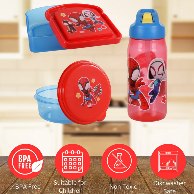 Marvel Shop Spiderman Lunch Box Travel Activity Set ~ Insulated Spiderman  Lunch Bag with Spiderman Coloring Book and Stickers for Boys