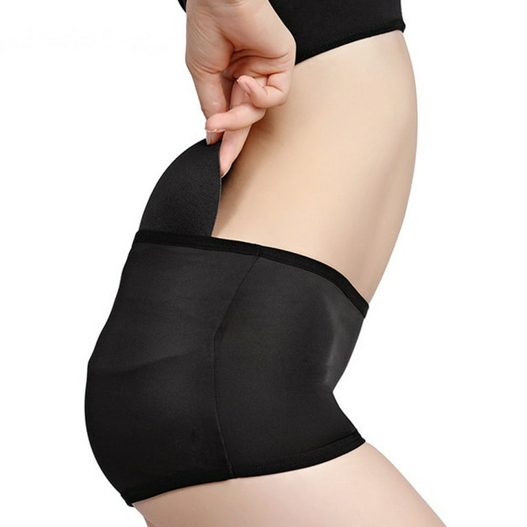 HUPOM Ladies Underwear Underwear For Women Compression Leisure Tie Elastic  Waist Black L 