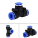 thumbnail image 4 of Conector neumático duradero de plástico conector de válvula de aire ajuste rápido para conectores de unión en T de 0 a 60 0-10 bar como máximo, 4 of 6
