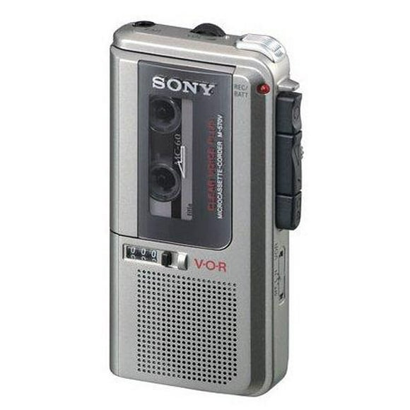 Sony M-570V Microcassette Voice Recorder with Built-in Microphone & Speaker