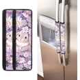 thumbnail image 2 of NETILGEN Easter Day Rabbit Daisy Refrigerator Door Handle Covers 2 PCS Set, Non-Slip Kitchen Appliance Decorative Mat for Fridge Dishwashers Microwave Home Indoor Kitchen Decor,Purple, 2 of 6