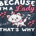 thumbnail image 3 of Disney - The Aristocats - Because I'm A Lady - Women's Lightweight French Terry Long Sleeve Shirt, 3 of 5