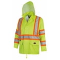 thumbnail image 2 of Pioneer V1080160U-L Lightweight Hi-Vis Safety Rain Suit, Yellow/Green, Size Large, 2-Piece Jacket & Bib Pant, 2 of 7