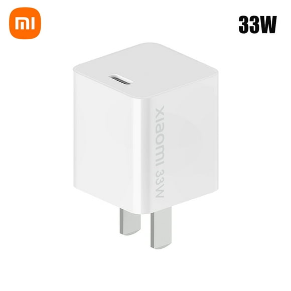 Xiaomi Xiaomi 33W GaN Fast Charger with USB-C Cable, Compact & Lightweight Design, Universal Compatibility for iPhone 12, Huawei, Samsung, and More, 100-240V Input, White