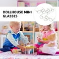 thumbnail image 6 of KALLORY 50pcs Doll Glasses: Metal Wire Rim Small Eyewear - Fabric Doll Dress Up Eyeglasses - Dollhouse Accessories for DIY Crafts Photography Props, 6 of 10