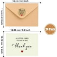 thumbnail image 2 of Rattmety Lot de 24 Cartes de Remerciement avec Enveloppes et Autocollants, 4x6 Pouces Notes Minimalistes pour Affaires, Mariage, Remise de Diplôme, Mariage, Funérailles, Enseignant, 2 of 7