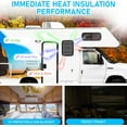thumbnail image 4 of Magnetic RV Door Window Shade 25x16 Inch Foldable Blackout Cover Camper Blinds Accessories Black, 4 of 5