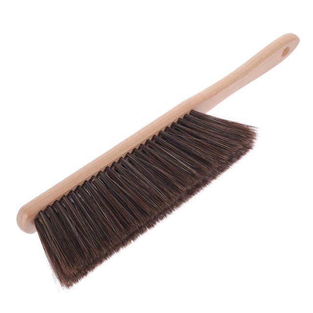 Cepillo de malla para barbacoa, escoba pequeña portátil, red de limpieza de madera
