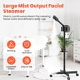 thumbnail image 4 of TASALON Professional Facial Steamer, Hot Mist Spray, Vaporizador Facial Steamer for Esthetician, Height Adjustable, SPA at Home, Black, 4 of 9
