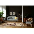 thumbnail image 3 of L'Baiet Harlow Brown Geometric 5' x 7' Rug, 3 of 7