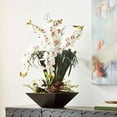 thumbnail image 4 of Nearly Natural 1404-WH Orchidée Cymbidium avec Vase Noir, 4 of 4