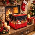 thumbnail image 2 of Collapsible Christmas Storage Box with Lid Large Capacity Foldable Holiday Organizer Bin for Clothes Toys Blankets Xmas Decor, 2 of 7