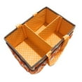 thumbnail image 6 of Bacati - Mix N Match Ikat Chevron/Dots Nursery Storage Caddy, Orange/Gray, 6 of 6