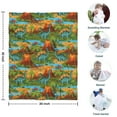 thumbnail image 4 of Colorful Dinosaurs River Volcanoes Pattern Blanket,Comfortable Soft Lamb Wool Throw Blanket,All Season,Warm Lightweight Blankets for Sofa Bed Couch Living Room Chair,30"x40", 4 of 4