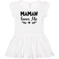 thumbnail image 3 of Inktastic Mamaw Loves Me Grandchild Girls Baby Dress, 3 of 5
