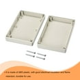 thumbnail image 4 of Uxcell Waterproof Junction Box 125x80x32mm ABS for Electrical Project Gray 3 Pack, 4 of 5