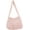 Pink, variant on Quilted Shoulder Bag Women Fuzzy Plush Round Handbag Fashion Cozy Hobo Bag