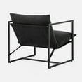 Zinus Aidan Metal Framed Sling Accent Chair, Black