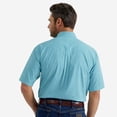 thumbnail image 2 of Wrangler Men's George Straight Aqua Button Down Shirt 112346539, 2 of 2