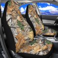 thumbnail image 3 of HUISEFOR Camo Forest Car Seat Cover Breathable Comfortable Car Seat Covers Front Seats Only Anti Slip Easy to Installation Universal Size Fit for Most Cars SUV 2 Pack, 3 of 7