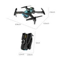 thumbnail image 3 of kttectoa Drones Gifts Foldable FPV Drone with 1080P WiFi Camera for Adults and Kids; Gesture Control RC Quadcopter with Batteries , Sensor Op-tical Fl-ow Positioning Christmas, 3 of 9