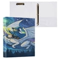 thumbnail image 3 of 3 Ring Binder 1.5 inch Round Rings with Interior Pockets Binders Organizer Office School 2Pack White Dragon Adventure, 3 of 10