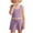 Purple, variant on Hienoo Toddler Girls Summer Outfits Cotton Ribbed Sports Tank Top Shorts Set, Sizes 1-7
