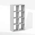 thumbnail image 2 of Furinno Cubic Open Back Multipurpose Clothing & Closet Storage Organizer Shelf, 8-Cube, Light Grey, 2 of 6