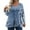 #004-Sky Blue, variant on TQWQT Womens Plus Size Tops 4x-5x Long Sleeve Tunics Floral Graphic T-Shirt V-Neck Tunic Fall Casual Tunic Tops Wine 5XL